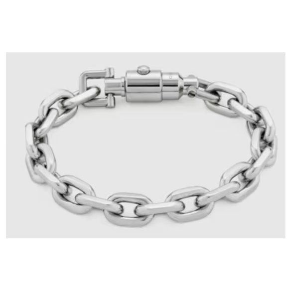 Gucci 773841 Jackie 1961 Chain Bracelet in Silver-toned Brass, Size Small - Picture 13 of 13